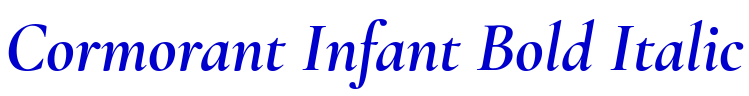 Cormorant Infant Bold Italic フォント